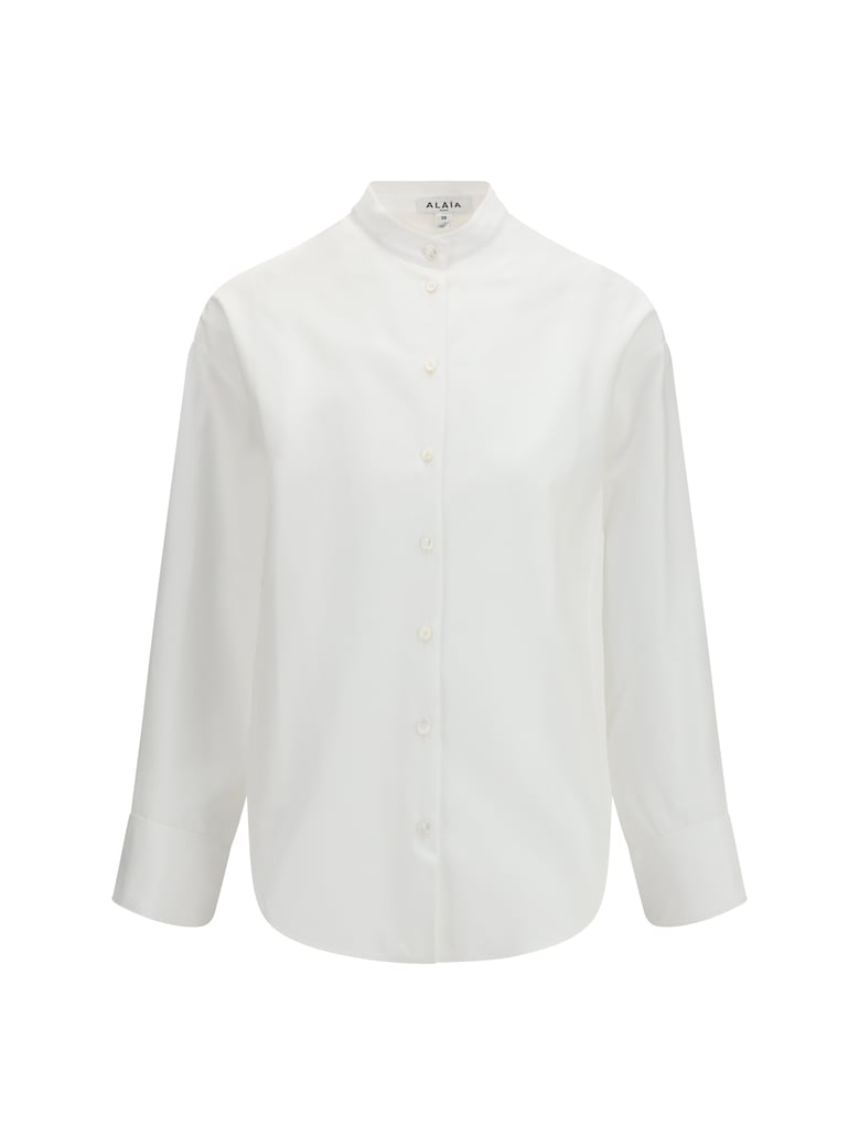 layered shirt white by Selfnex