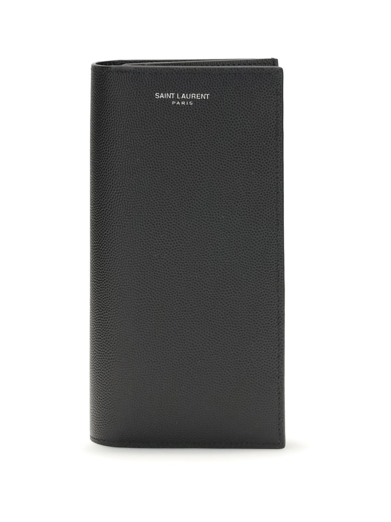 wallet grained leather black by Selfnex