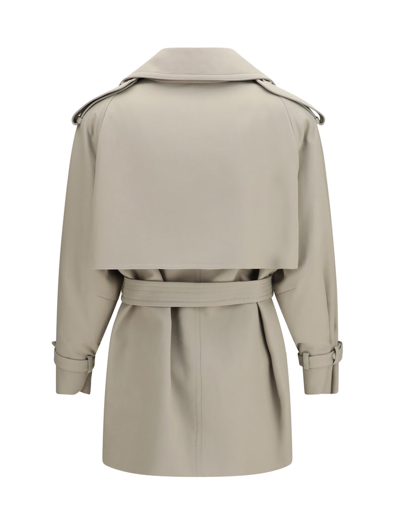 trench coat short cotton sand by Selfnex