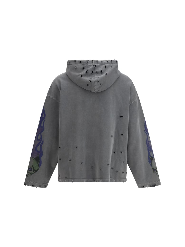 hoodie graphic print anthracite/lilac by Selfnex
