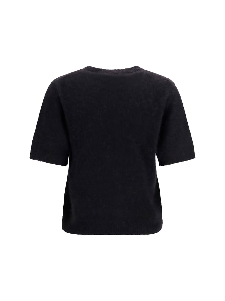 t-shirt alpaca and wool blend black by Selfnex