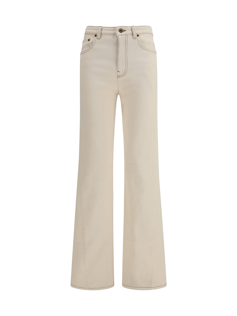 bootcut jeans ceramic white by Selfnex