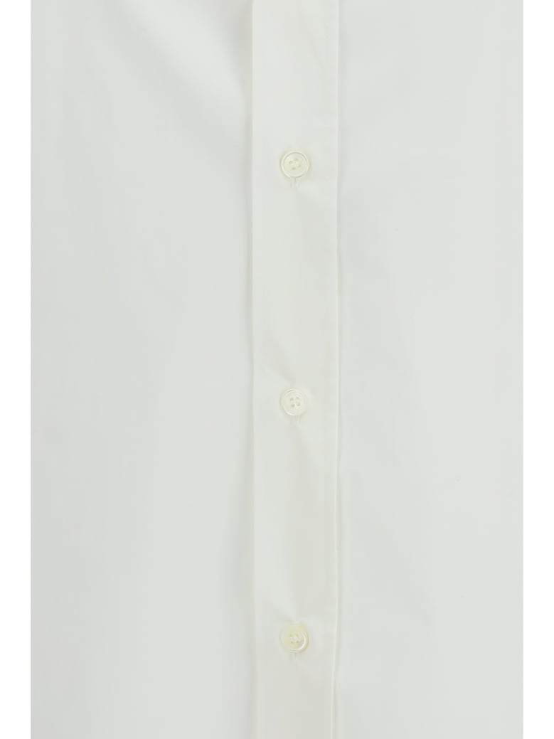 long-sleeve shirt with side print off-white by Selfnex