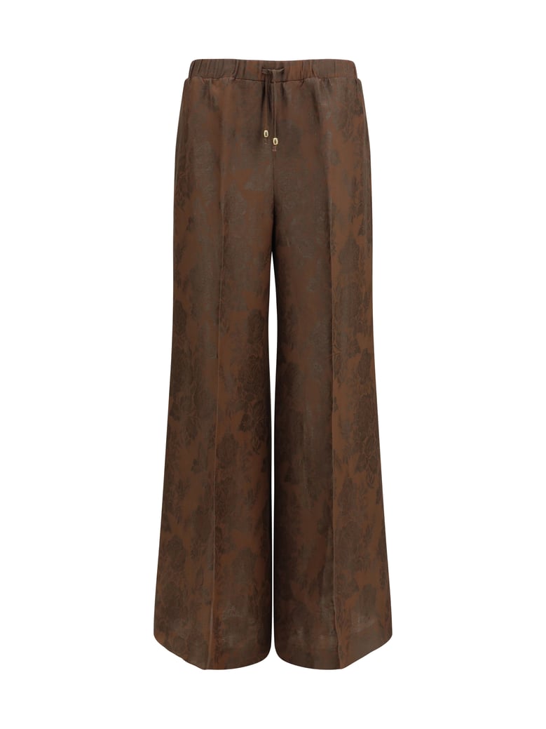 trousers nicole pants linen brown by Selfnex