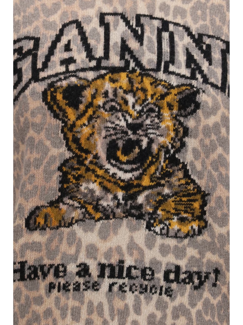 sweater tiger-print almond milk by Selfnex