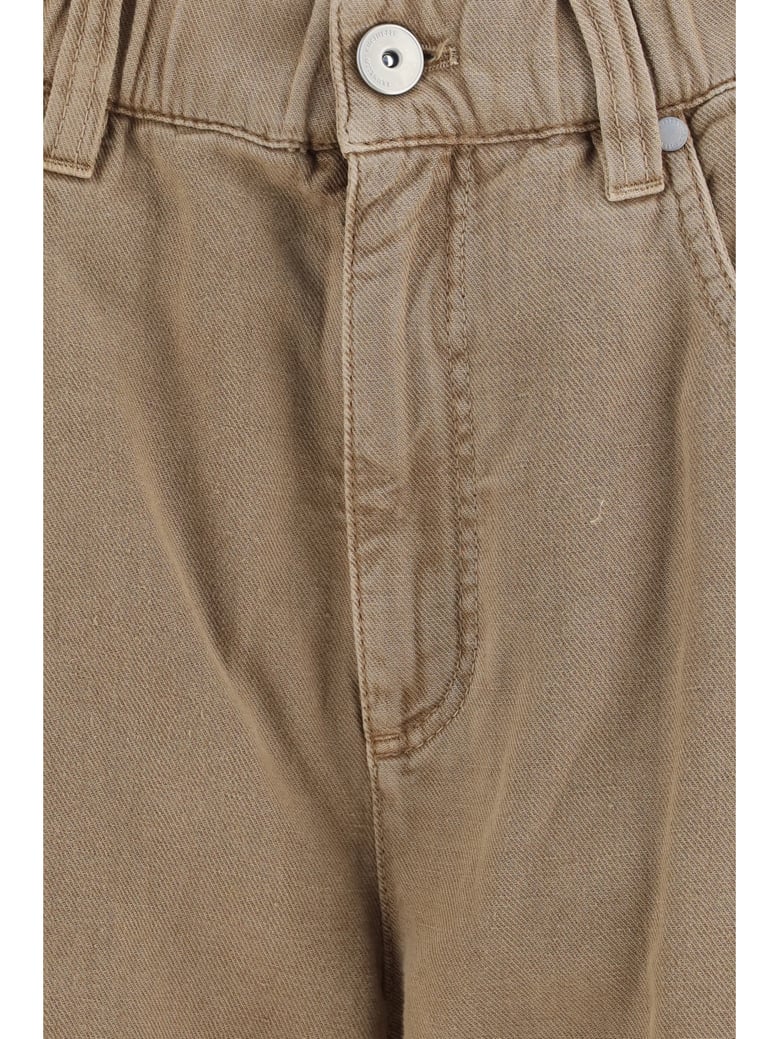 wide-leg jeans warm amber by Selfnex