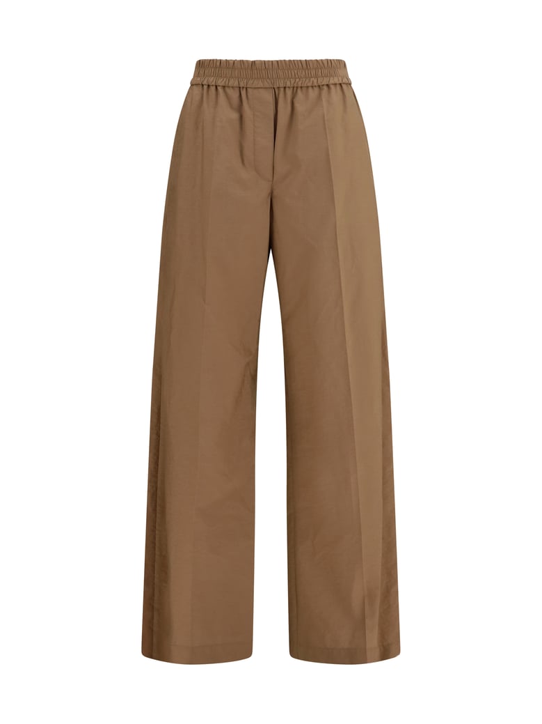 trousers with elasticated waist, dune by Selfnex