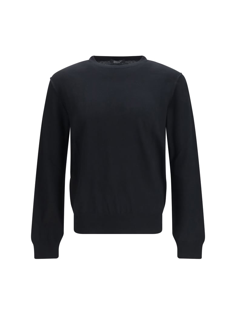 merino wool sweater black by Selfnex