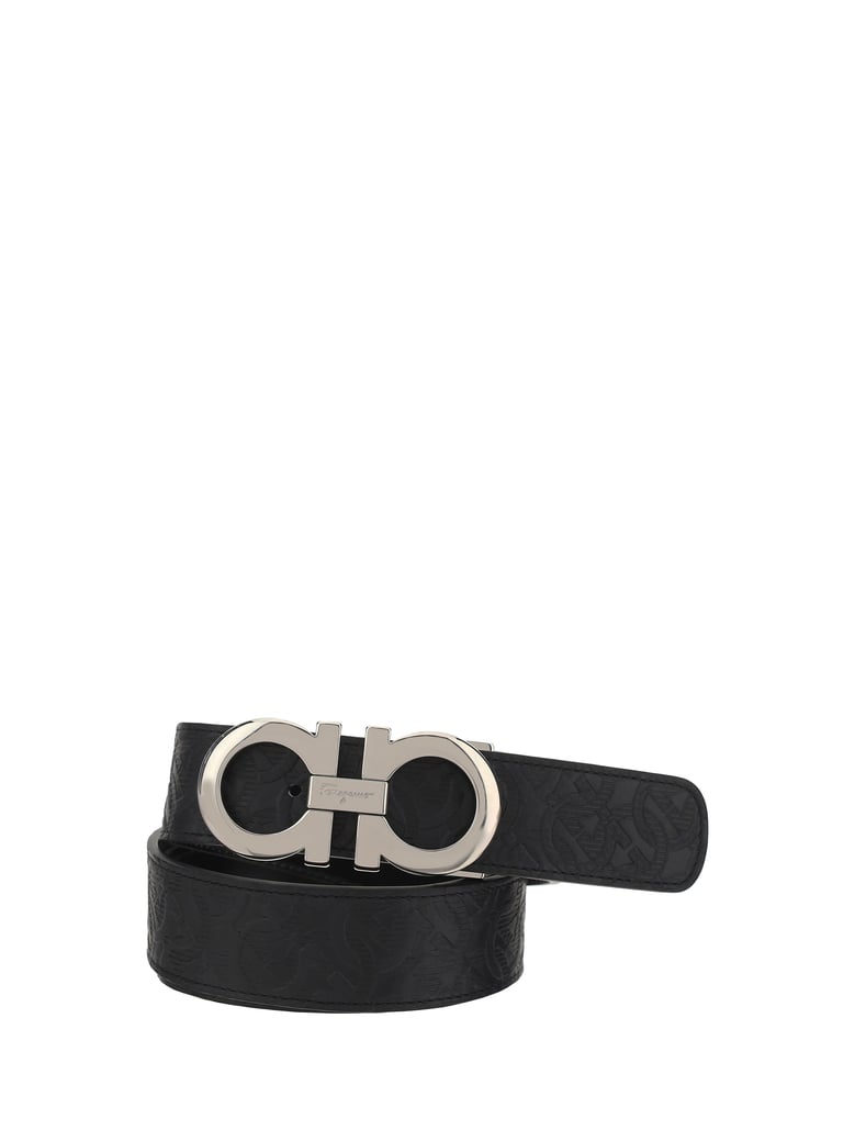 belt double adju patterned black by Selfnex
