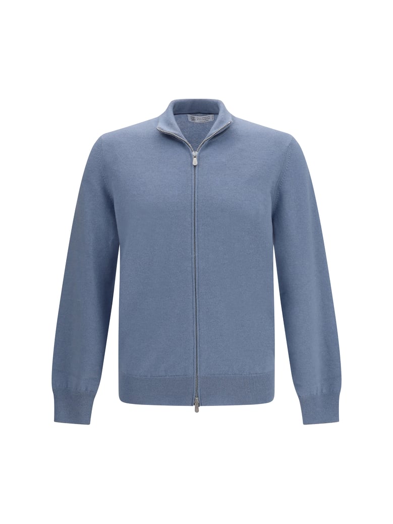 cashmere cardigan powder blue/light grey by Selfnex