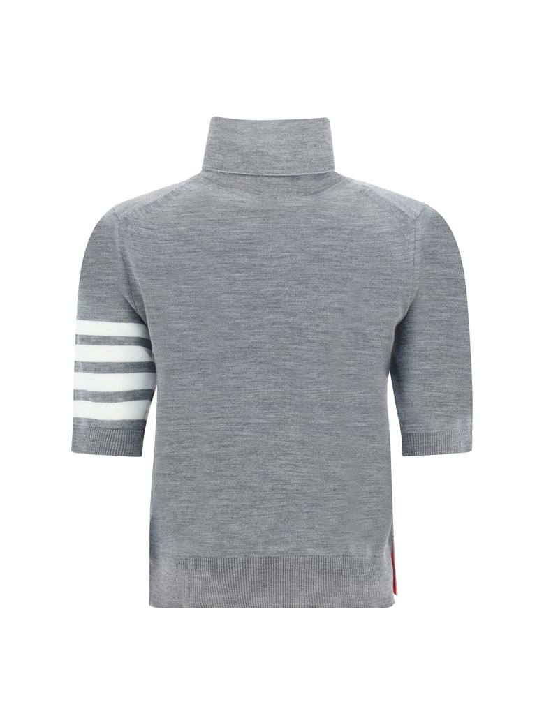 turtleneck sweater virgin wool light grey by Selfnex