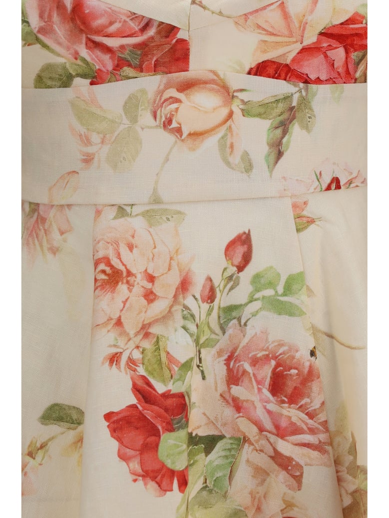 dress roselight cream rose floral by Selfnex