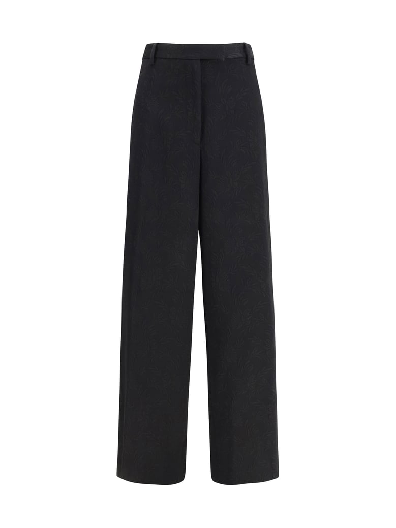wide-leg trousers black by Selfnex