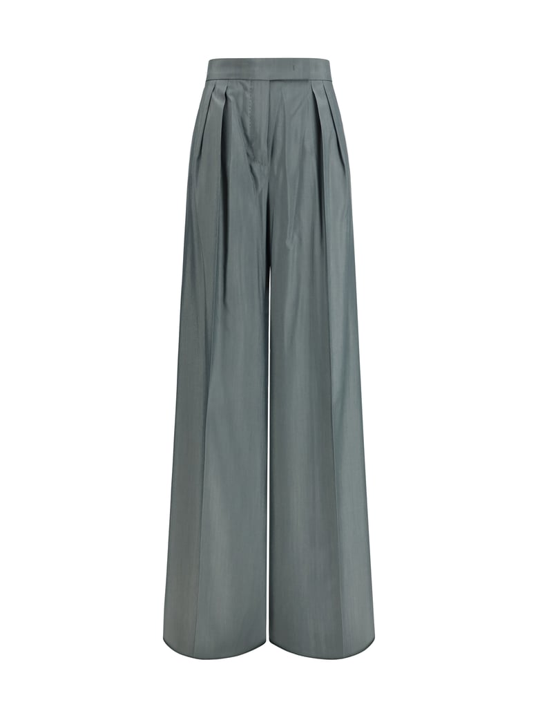 pants virgin wool dark green by Selfnex