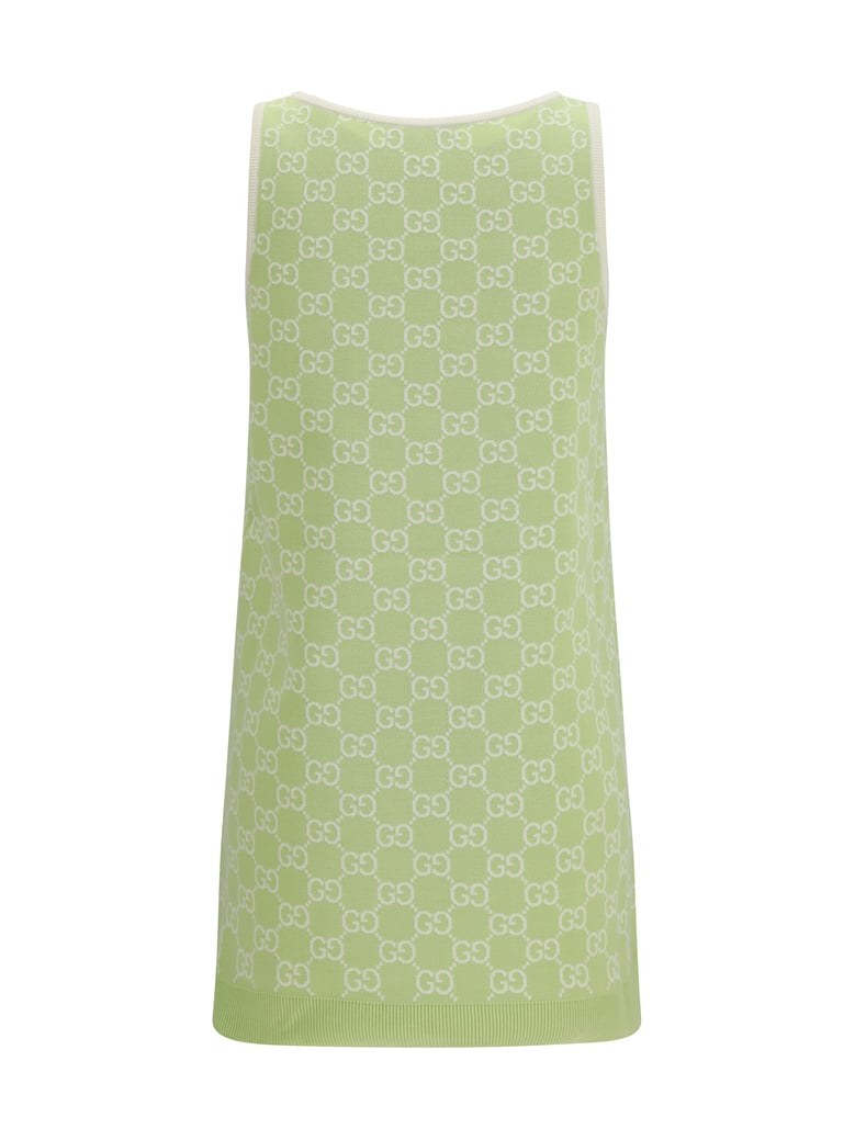 dress gg jacquard mini frosted mint/white by Selfnex