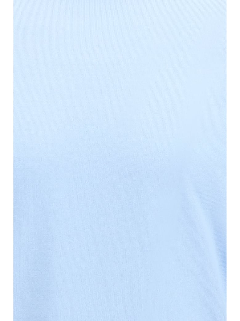 short-sleeve cotton sweater sky blue by Selfnex