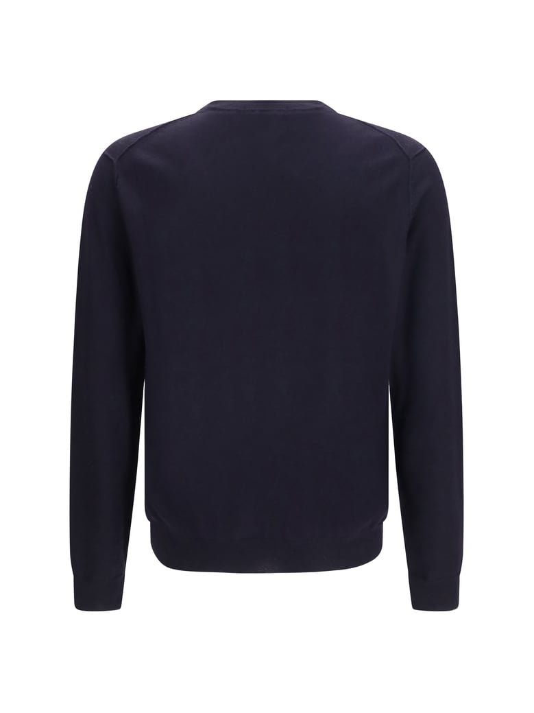 v-neck sweater merino navy by Selfnex