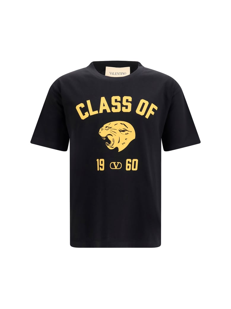 t-shirt panther print black/yellow by Selfnex
