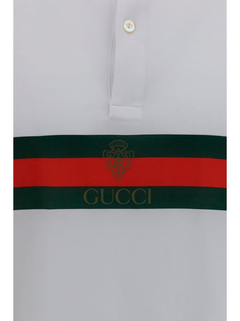 polo shirt with web white/multicolour by Selfnex