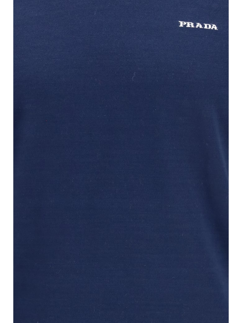 knit c-neck cotton blue by Selfnex