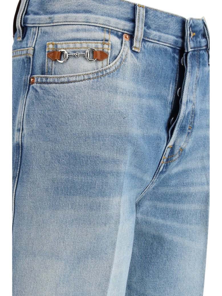 flare jeans blue denim by Selfnex