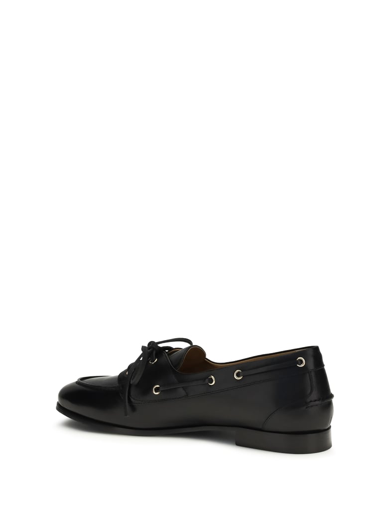 leather loafers plume black by Selfnex