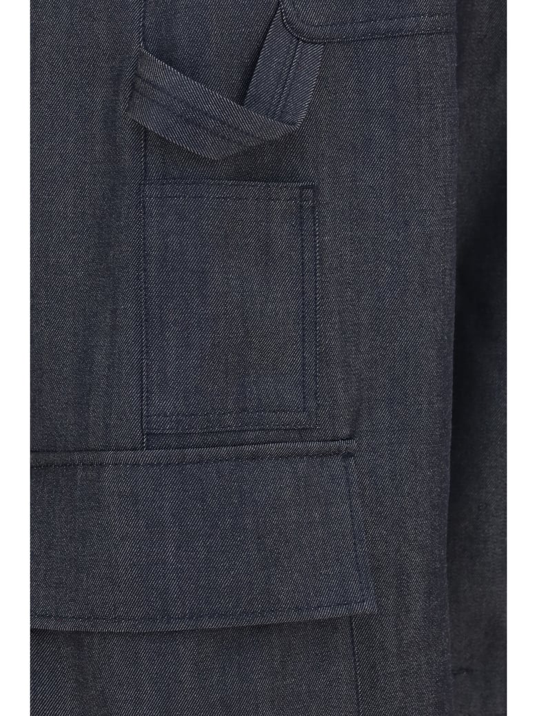 cargo pants denim print dark navy by Selfnex