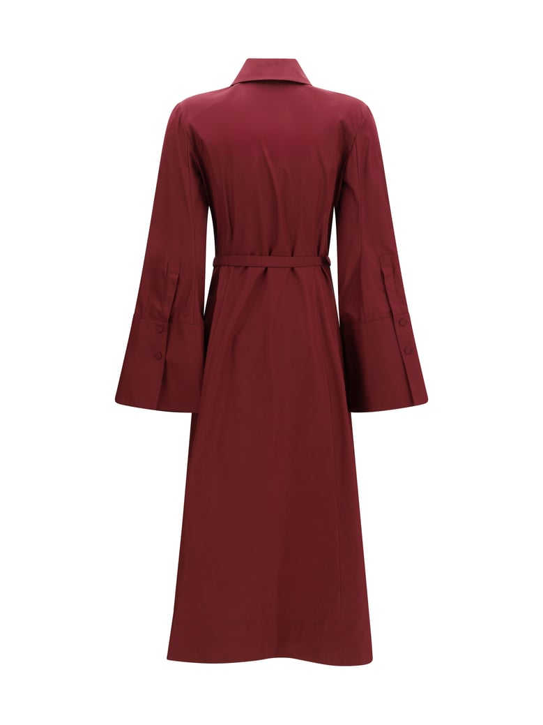 maxi shirtdress carmina bordeaux by Selfnex
