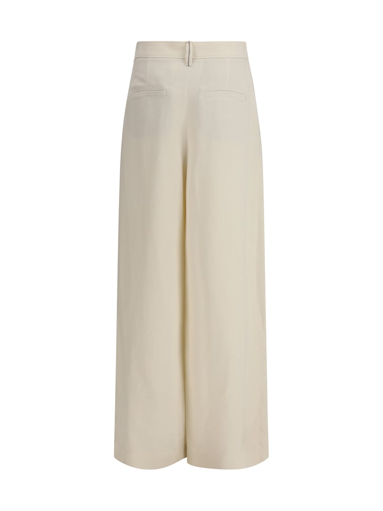 trousers crossed cream by Selfnex