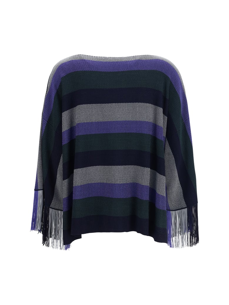 sweater asv viscose fringe multicolour by Selfnex