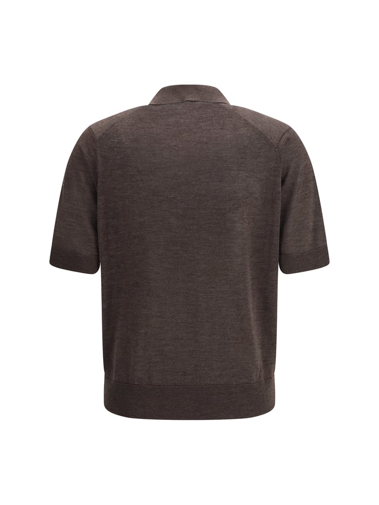 polo shirt migo brown melange by Selfnex