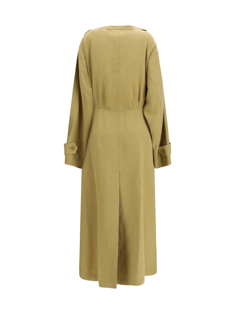 trench coat dress camel by Selfnex