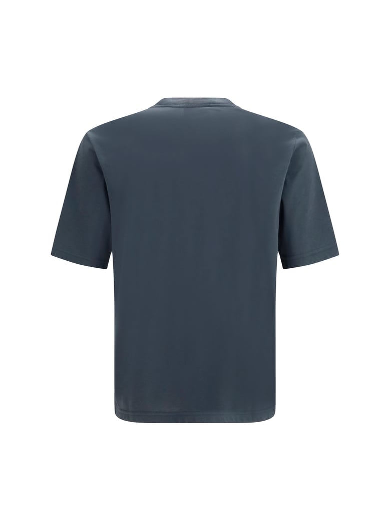 cotton jersey devoré t-shirt charcoal by Selfnex