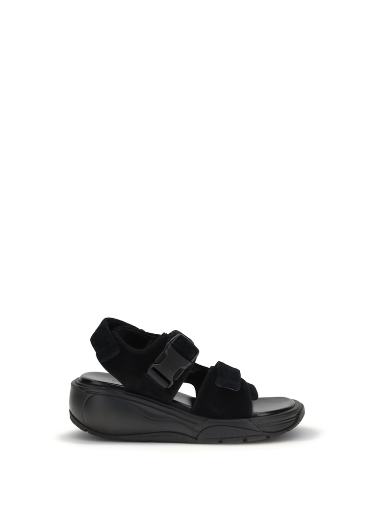 sandals pace runner suede black by Selfnex