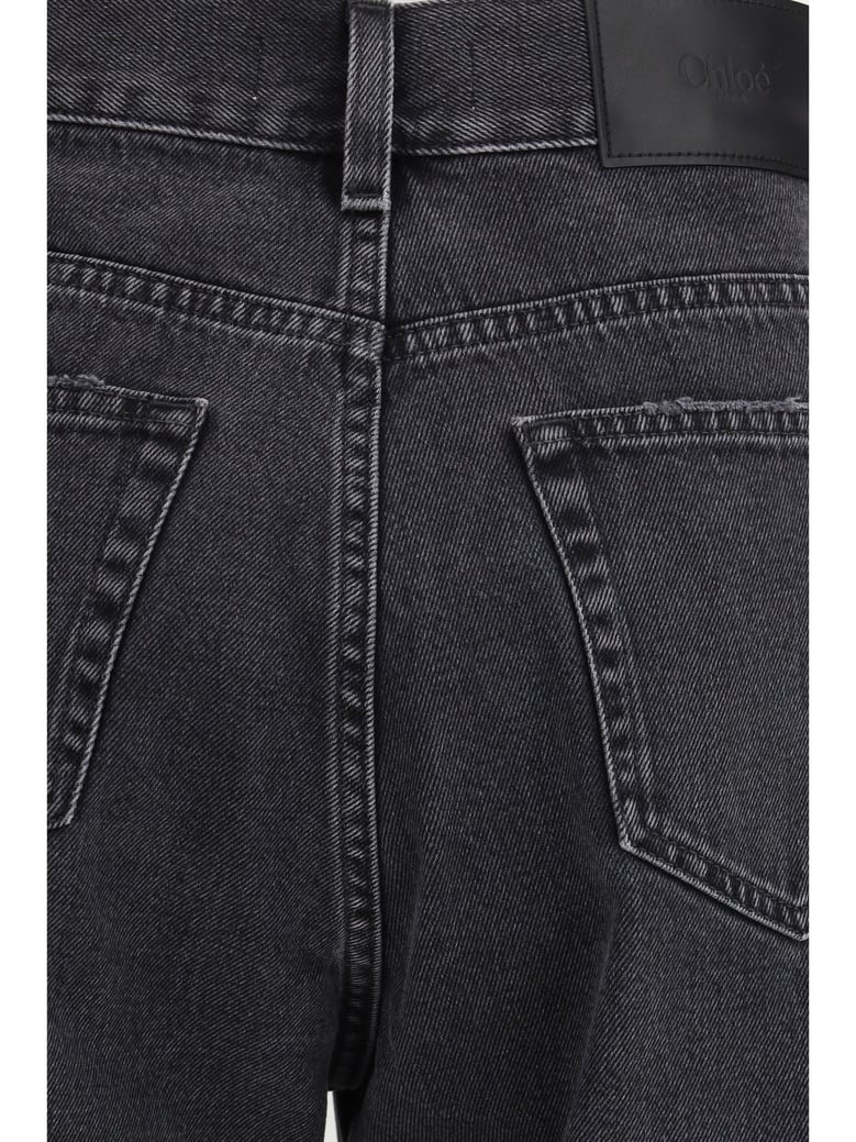 jeans high-waisted cropped asphalt black by Selfnex
