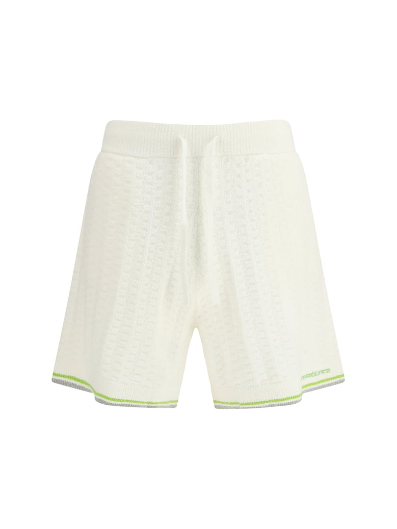 tennis bouclé shorts white by Selfnex
