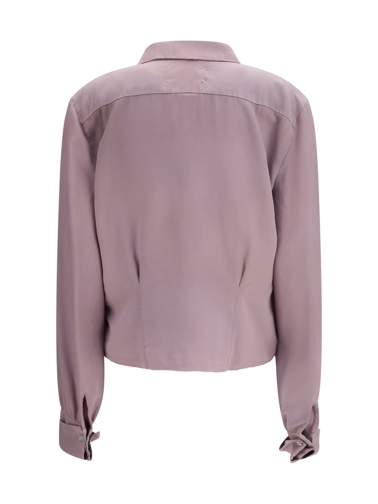 silk shirt dusty pink by Selfnex