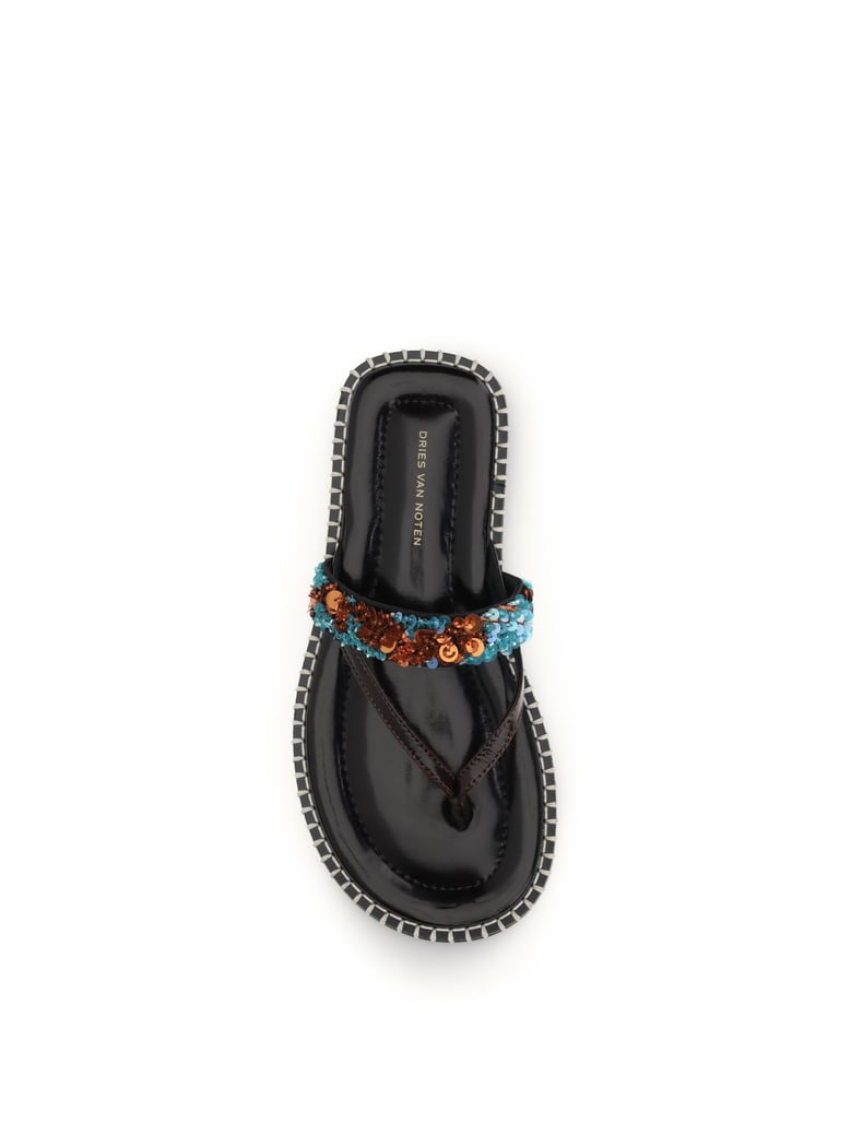 sandals slip-on turquoise by Selfnex