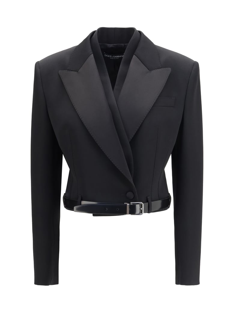 jacket sicilia wool gabardine black by Selfnex