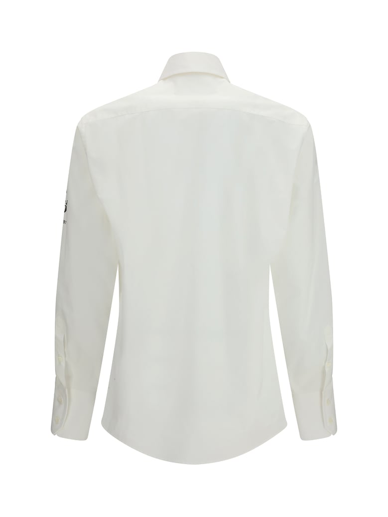 long-sleeve shirt with side print off-white by Selfnex