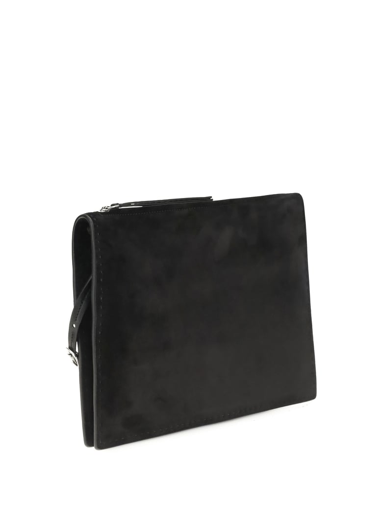 clutch glove suede black/silver by Selfnex