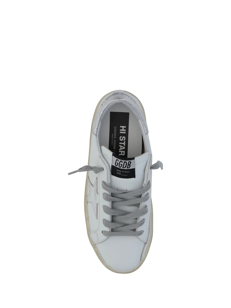 sneakers hi star white/silver by Selfnex