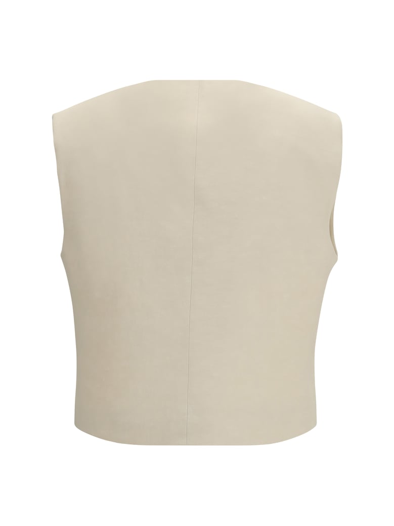 wool gilet sand by Selfnex