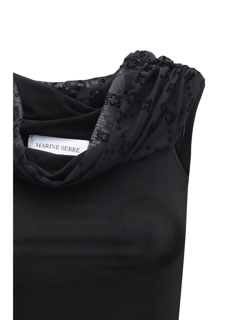 top off-shoulder draped black by Selfnex