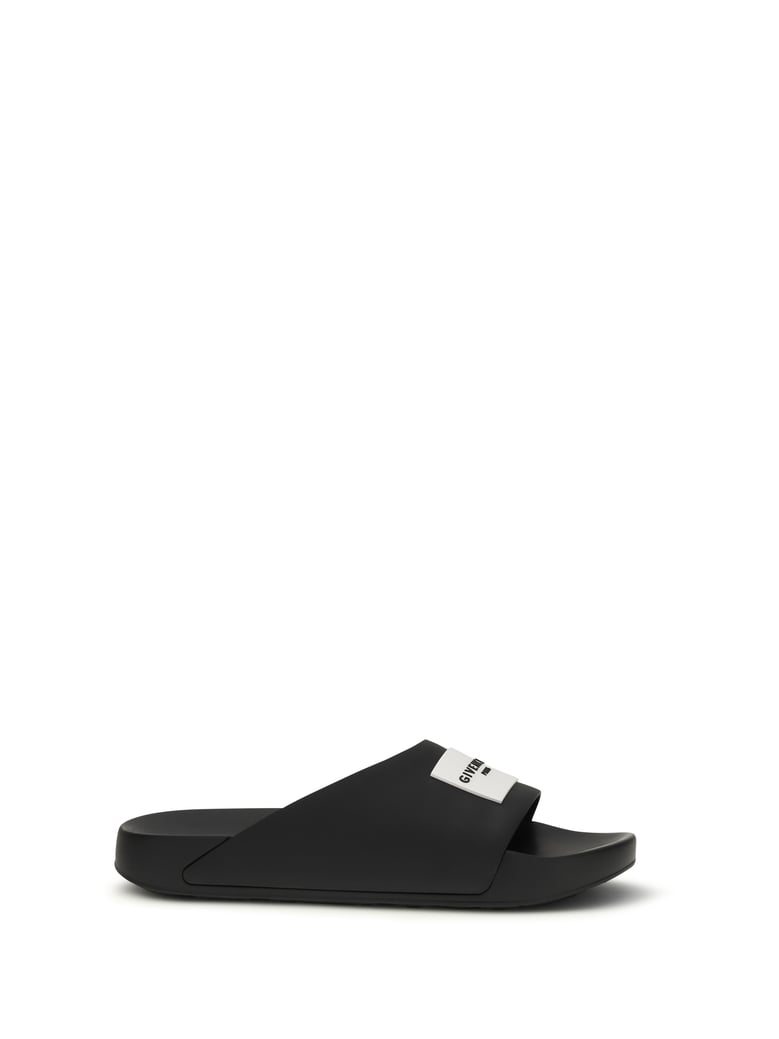 rubber slippers black by Selfnex