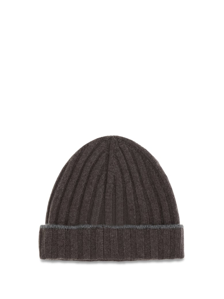 beanie hat brown cashmere by Selfnex