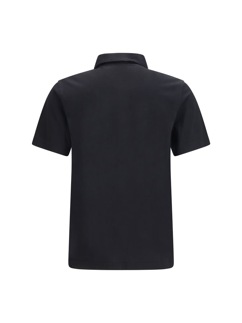 piqué polo shirt black by Selfnex