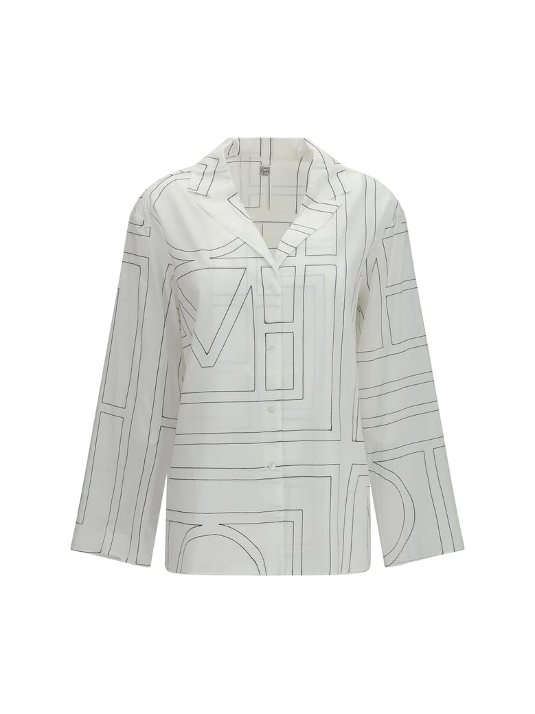shirt pj monogram white/black by Selfnex