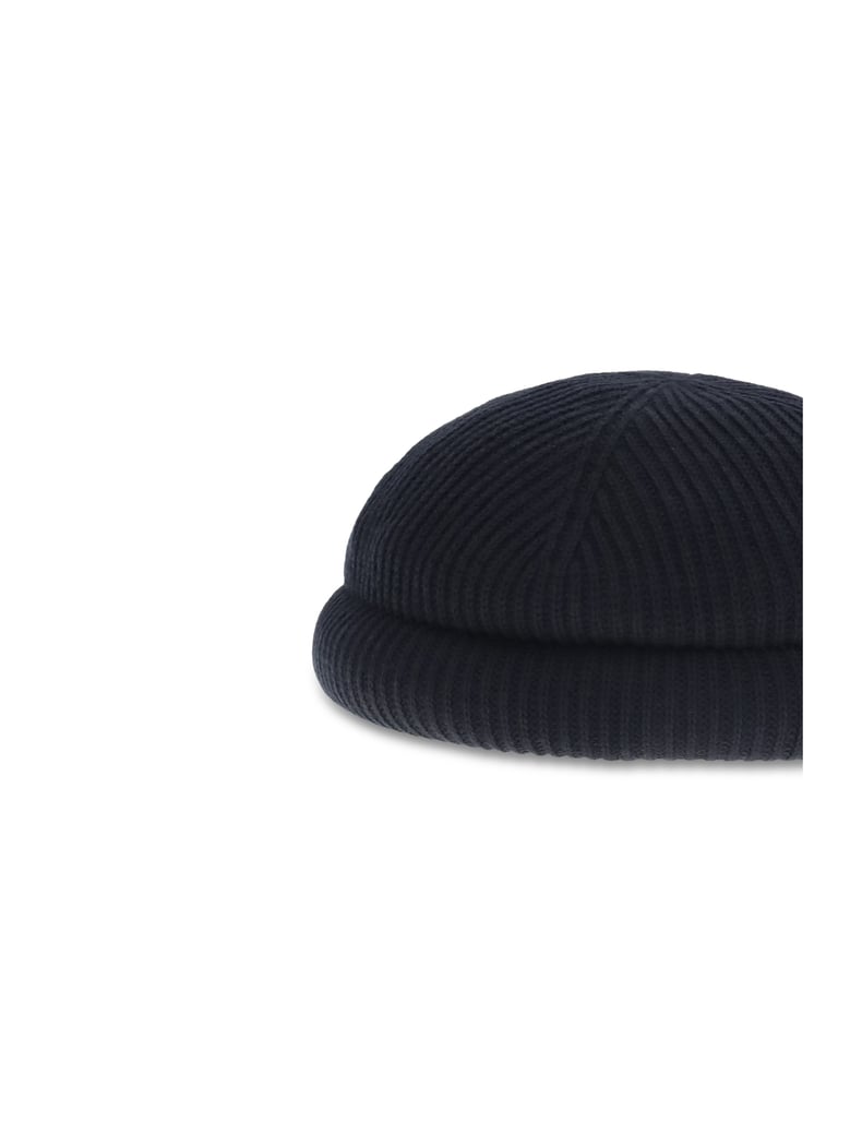 wool beanie hat navy blue by Selfnex
