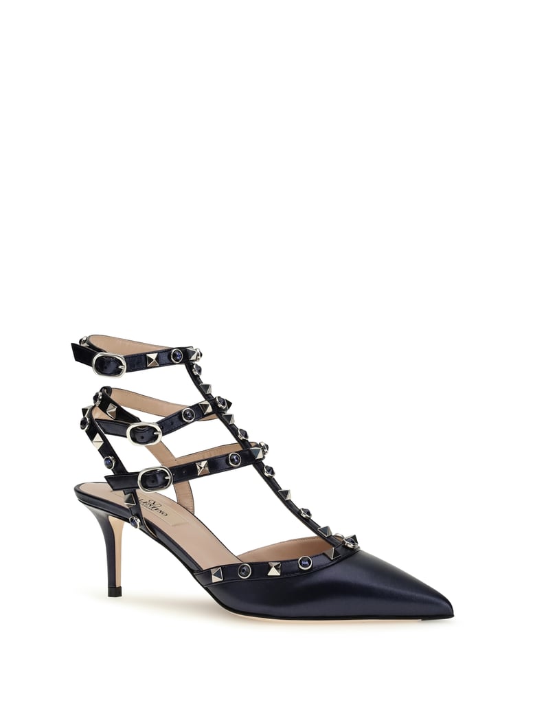 pumps rockstud laminated leather by Selfnex